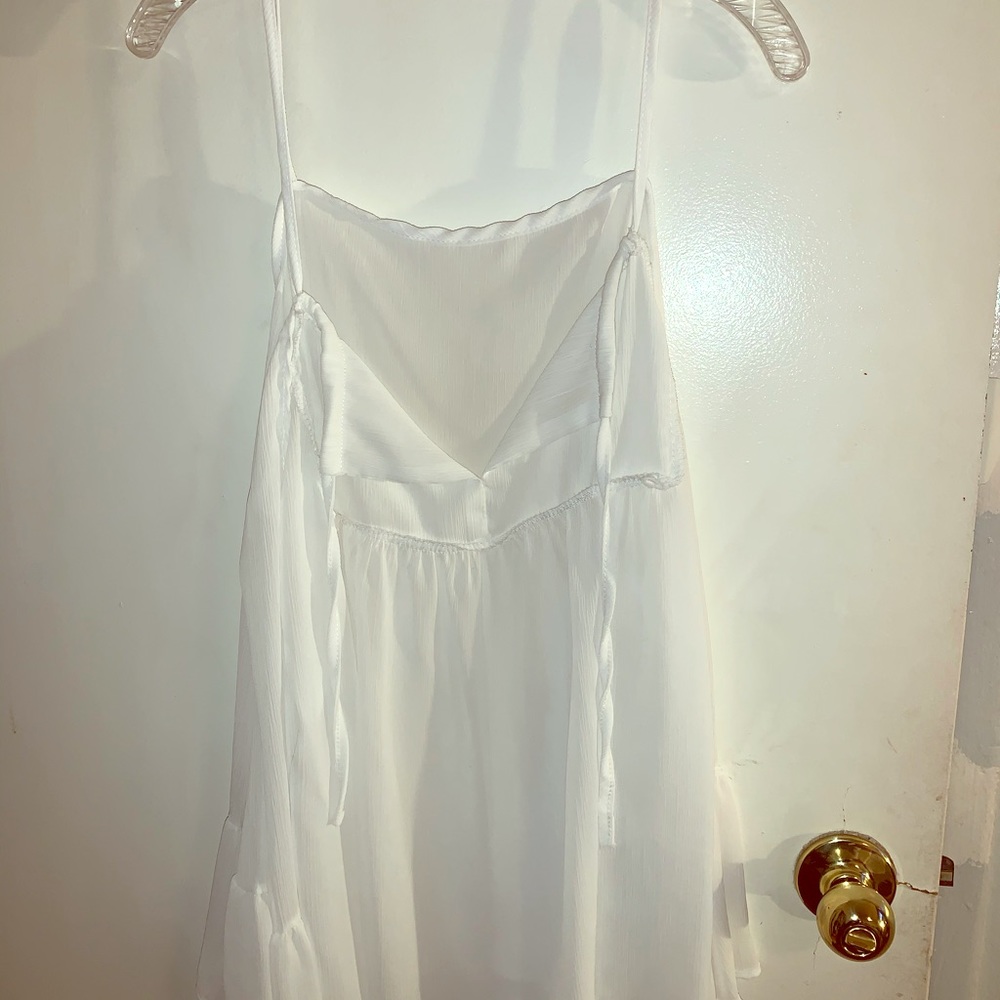 White mini dress